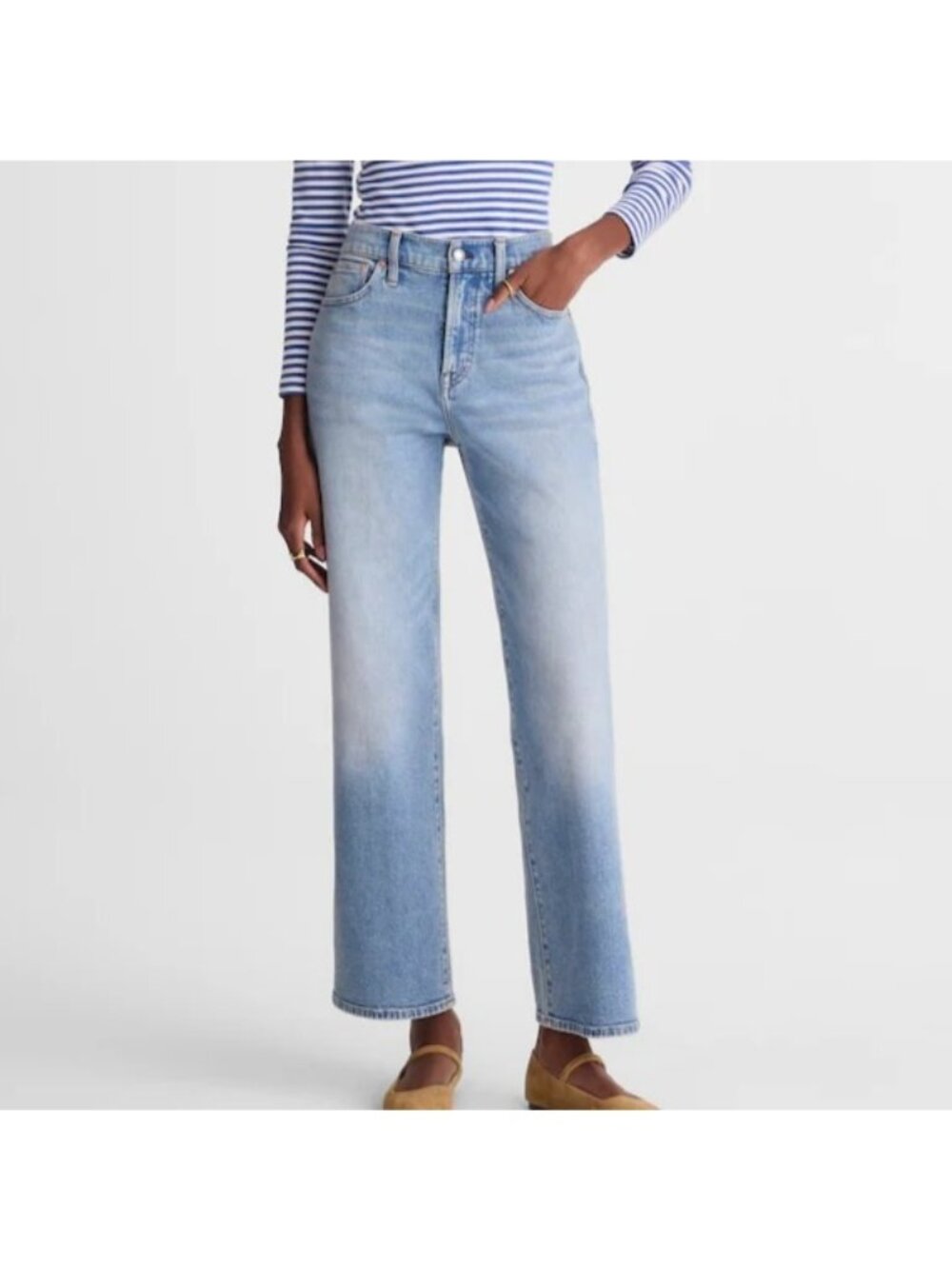 Madewell Tall Perfect Vintage Wide-Leg Crop Jean 30T Stretch Raebrook High Rise